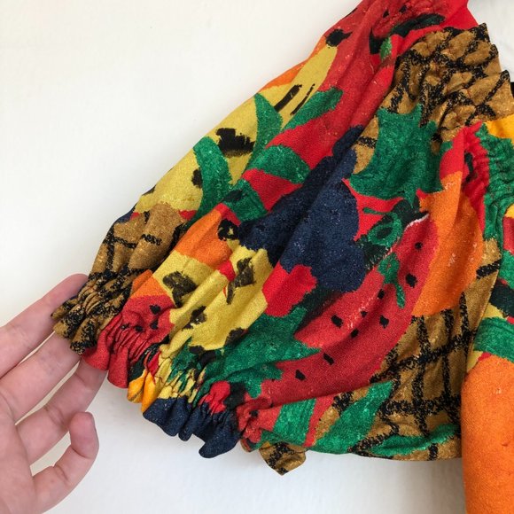 FARM Rio Fruit Salad Square Neck Midi Dress - Picture 9 of 13